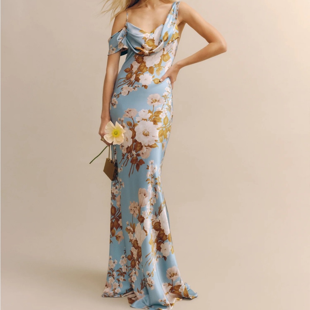 Reformation Ronda Silk Dress